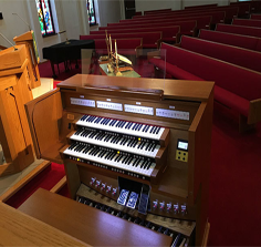 First Presbyterian Church - Charles McManis Pipe integrated with Rodgers Artist 589 Console - Gardner, KS